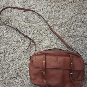 Banana Republic Elegant Brown Leather Shoulder Bag